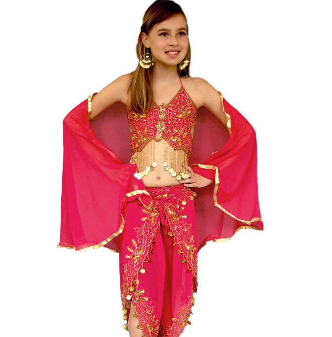 Bollywood kids pink outfit